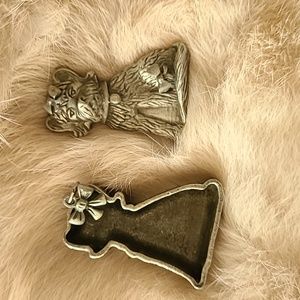 Vintage Torino pewter dog 3-in-1 set